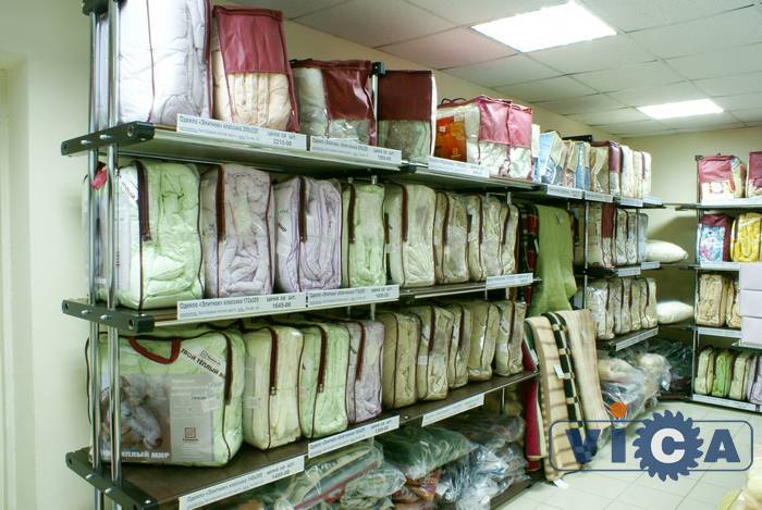 10 Торговые стеллажи для продажи постельного белья